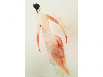 Watercolor illustration, fashion