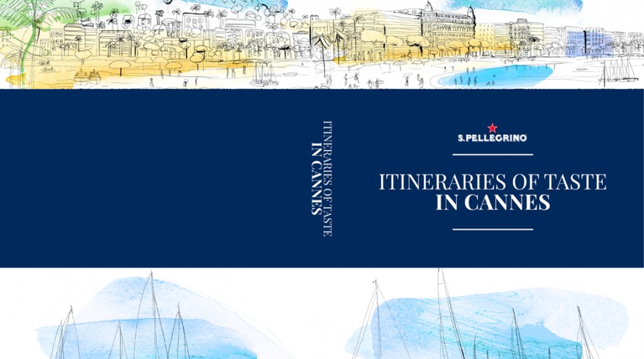 Illustrazione acquerello  Guida Cannes, mappa, Cannes, Croisette, Alessandra Scandella