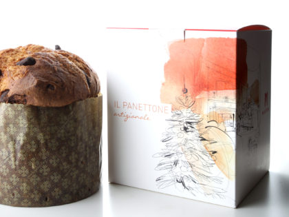 Watercolor illustration panettone, Alessandra Scandella