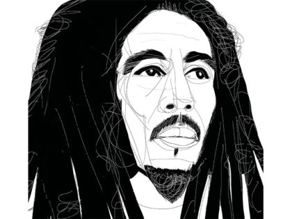 Bob Marley, portrait, ritratto, Alessandra Scandella