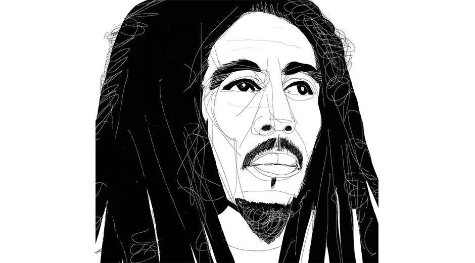 Bob Marley, portrait, ritratto, Alessandra Scandella