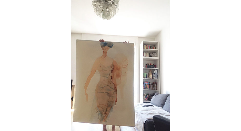 Watercolor illustration, fashion, 2, Alessandra Scandella