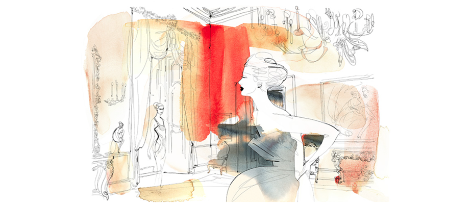 watercolor fashion illustration