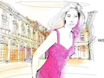 Watercolor-illustration-Palazzo italiano-interior, design-fashion-luxury-Alessandra-Scandella