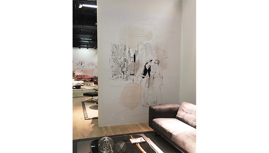 DESEDE @immcologne fair, watercolor illustration, design