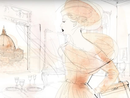 animazione moda acquerello, watercolor fashion animation. Alessandra Scandella