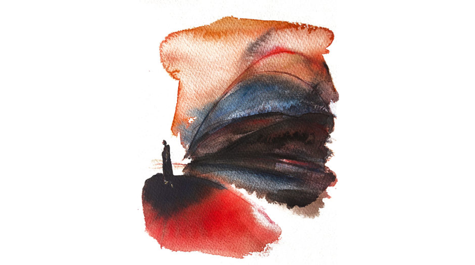 Watercolor fashion ink illustration, concept art, Alessandra Scandella
