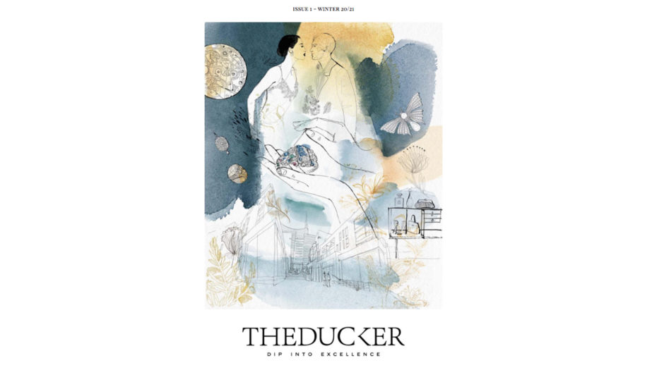 Watercolor fashion illustration, luxury, The Ducker, Alessandra Scandella