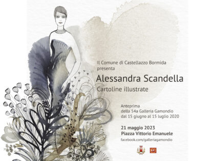 _Illustrazione acquerello moda, mostra Castellazzo Bormida, Alessandra Scandella