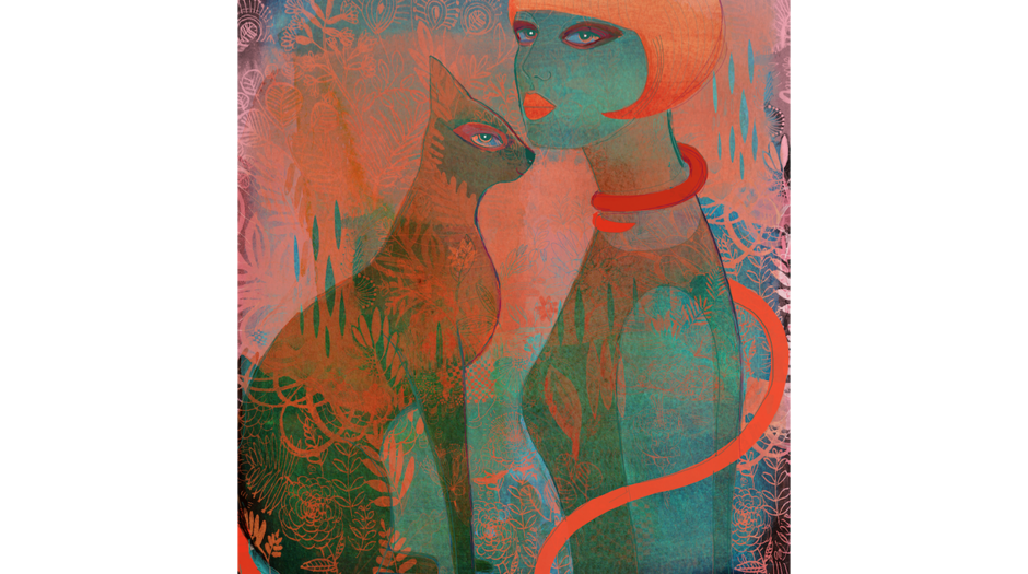 illustrazione acquerello gatto, 2, mostra Cats Milan Icons copia